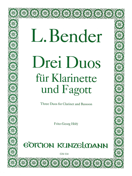 3 Duos for clarinet and bassoon