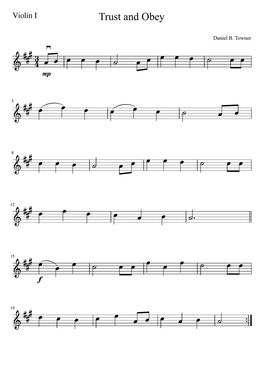 Trust and Obey String Quartet scores gallery preview page 3