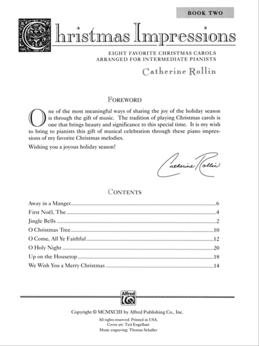 Christmas Impressions, Book 2 Piano Solo scores gallery preview page 2