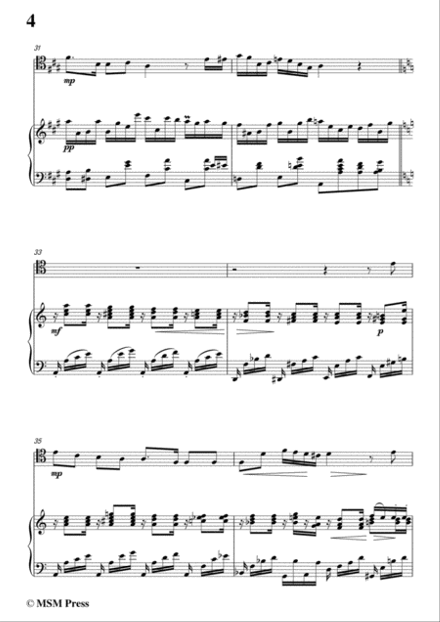 Schubert-Im Frühling,for Cello and Piano Piano scores gallery preview page 6