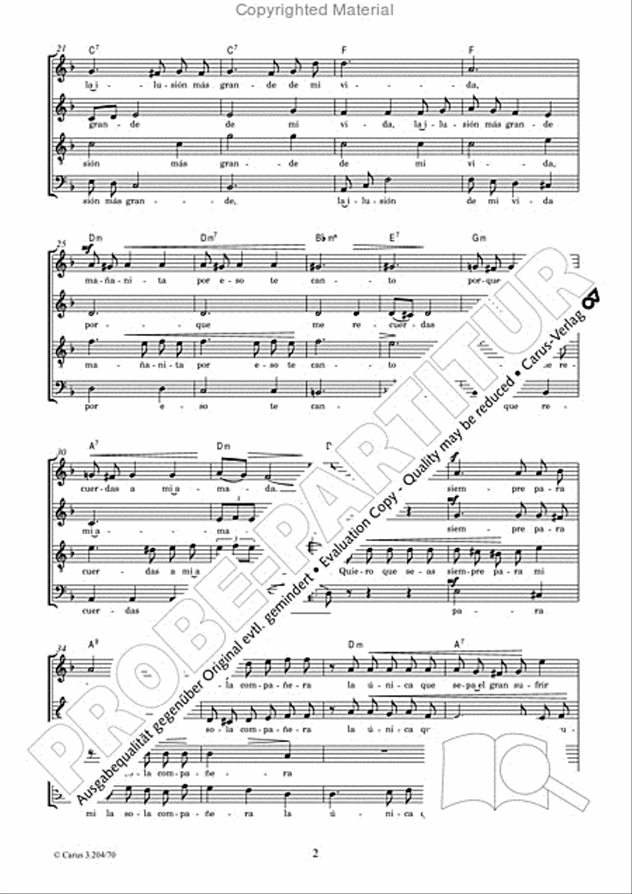 Mananita Pueblerina Mananita Pueblerina 4-Part scores gallery preview page 3