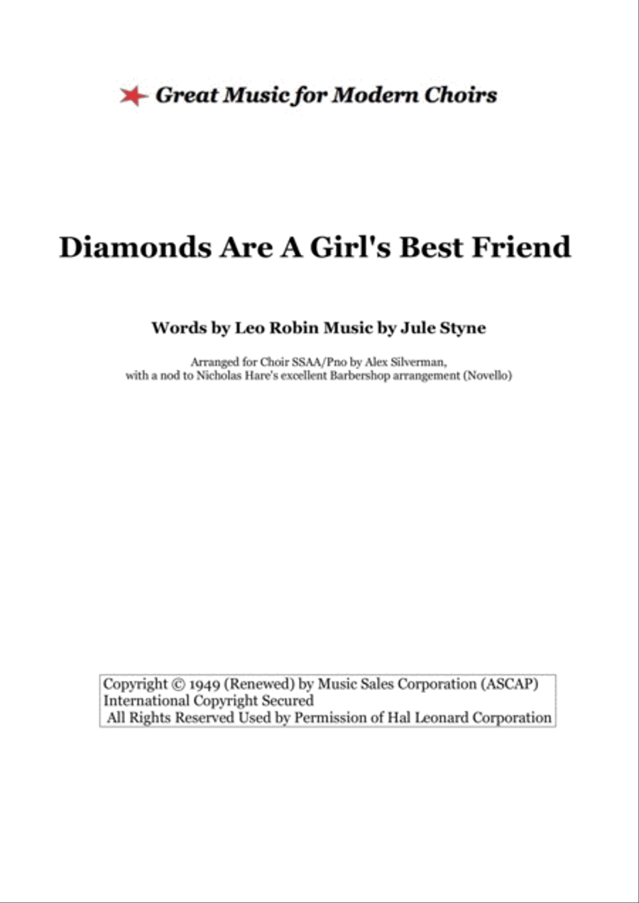 Diamonds Are A Girl's Best Friend