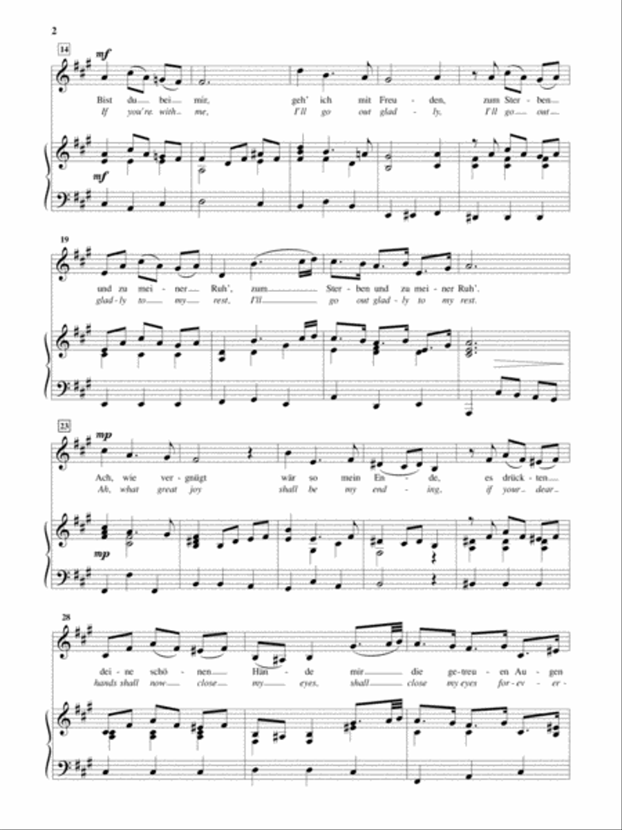 Bist Du Bei Mir (If You're with Me) [Low Voice] Low Voice scores gallery preview page 2