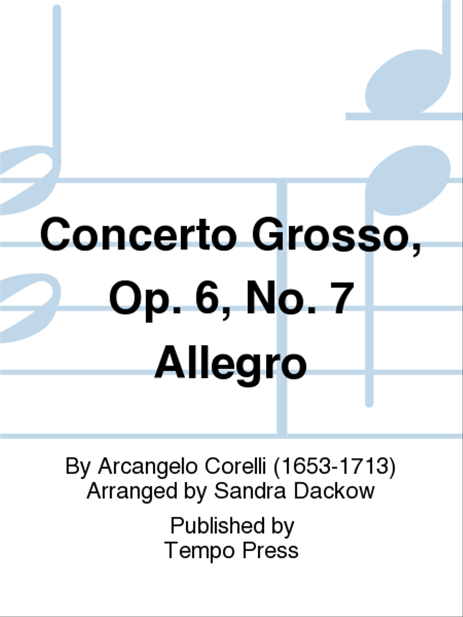 Concerto Grosso, Op. 6 No. 7 Orchestra scores gallery preview page 1