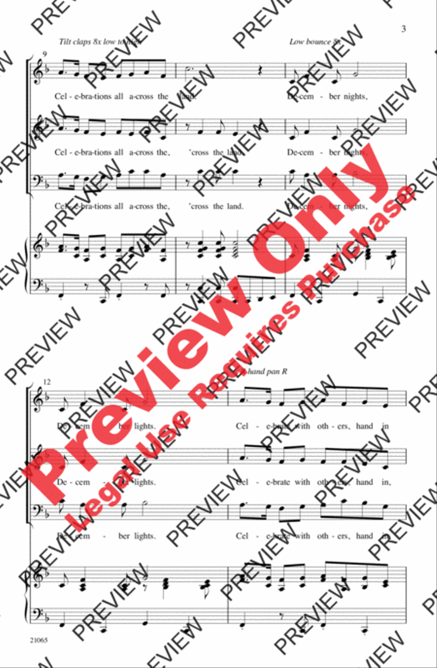 December Nights 3-Part scores gallery preview page 3