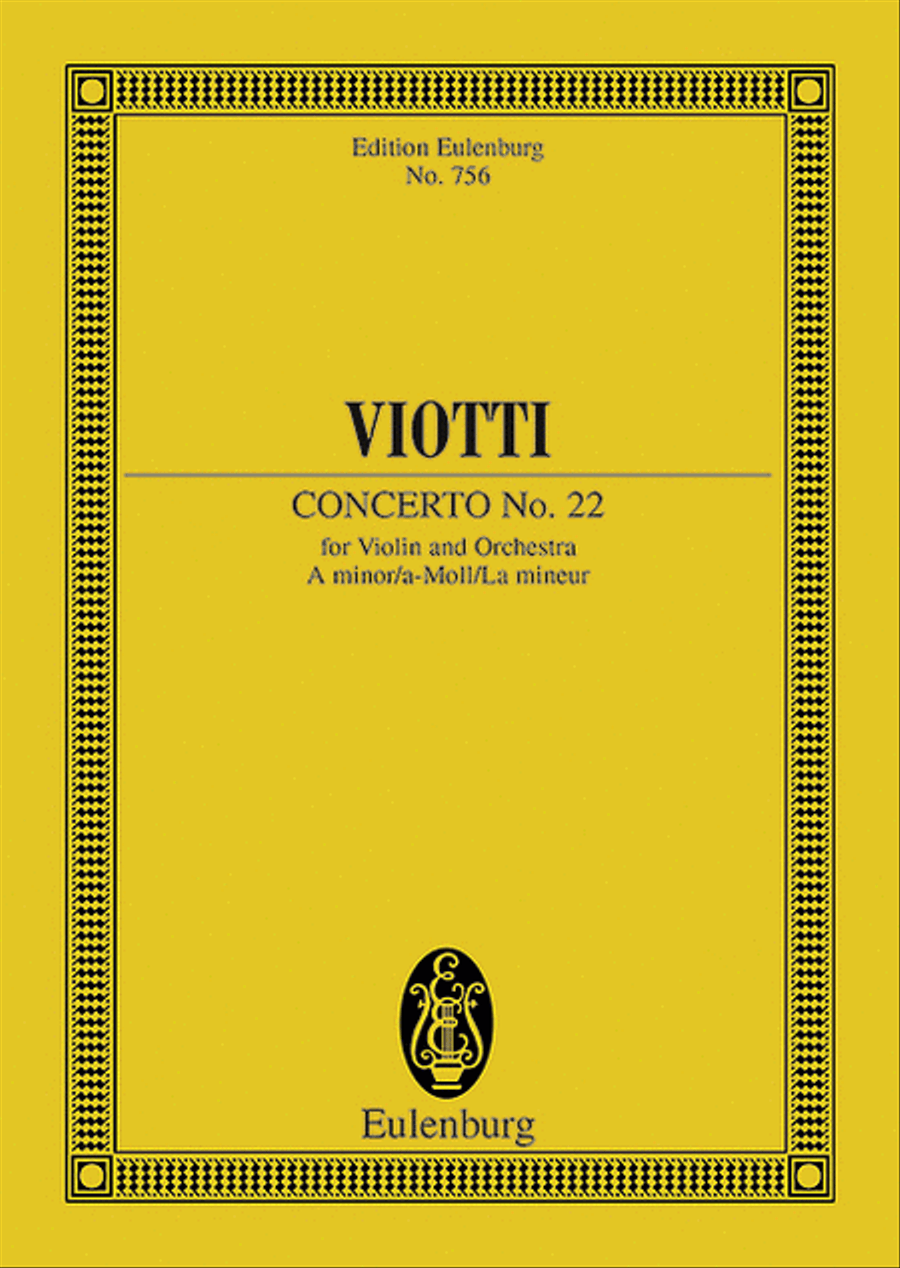 Concerto No. 22 A minor Orchestra scores gallery preview page 1
