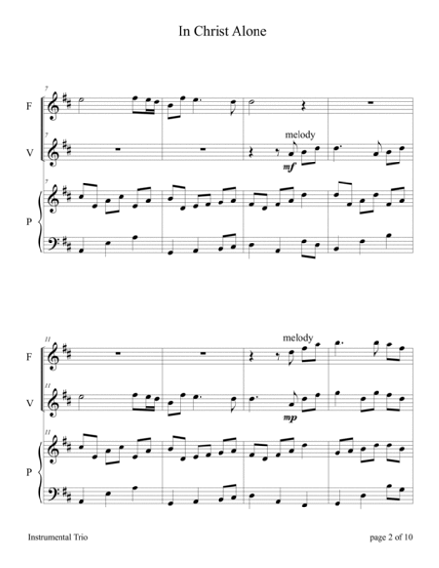 In Christ Alone Flute scores gallery preview page 6