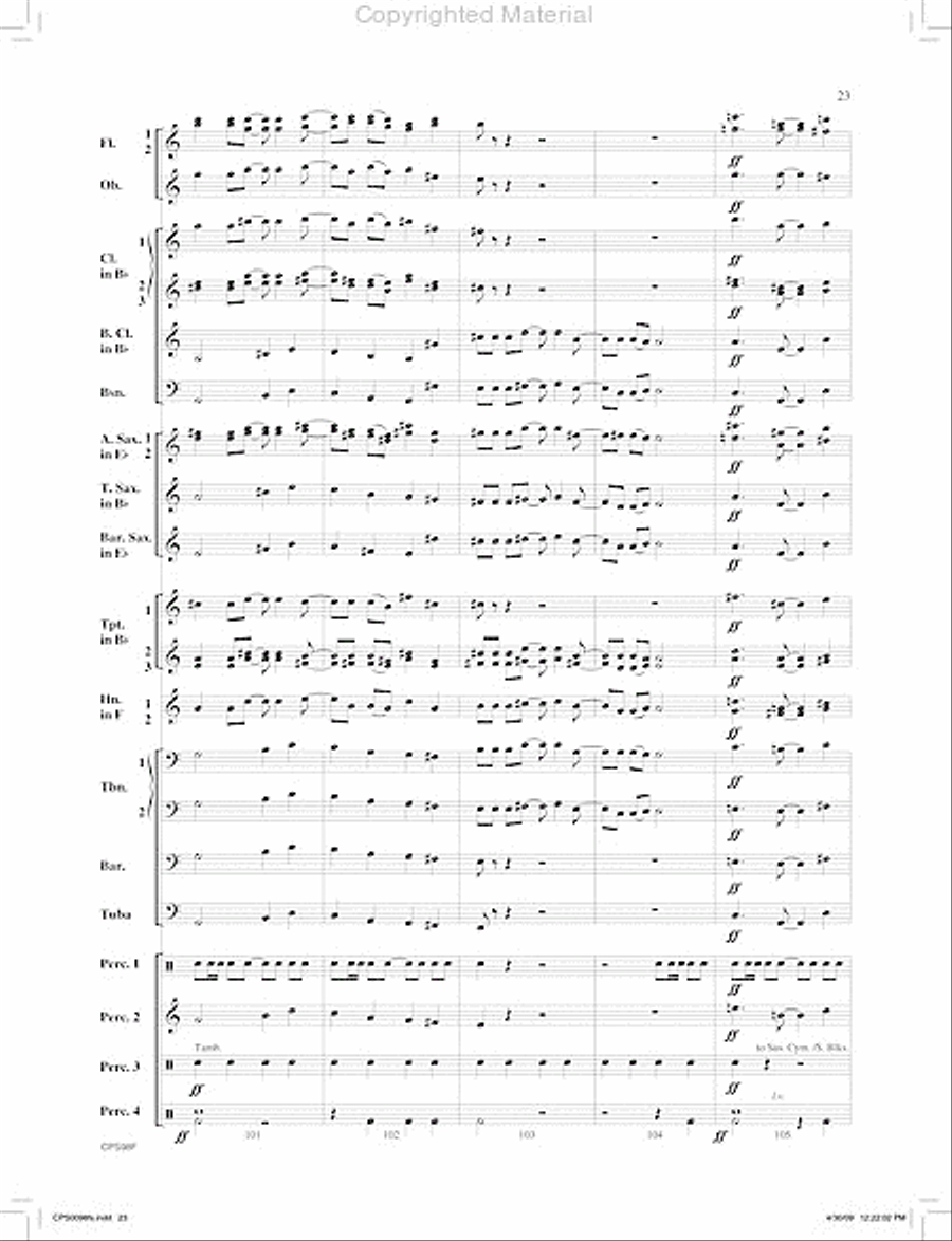 I. Jambo (from Ngoma Za Kenya) Concert Band scores gallery preview page 24