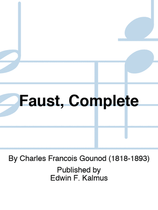 Book cover for Faust, Complete