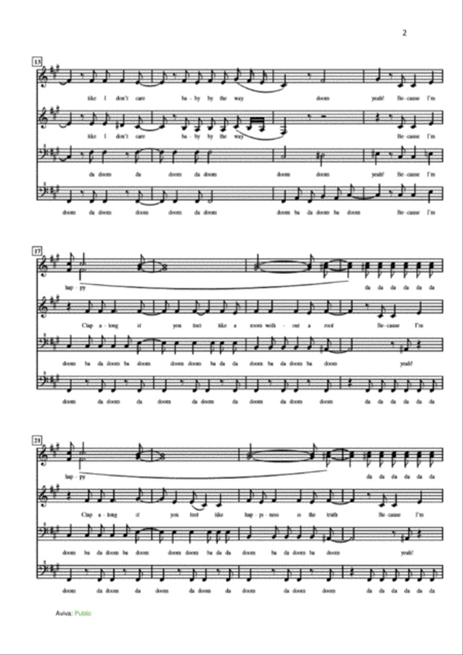 Happy Happy SSAA scores gallery preview page 2