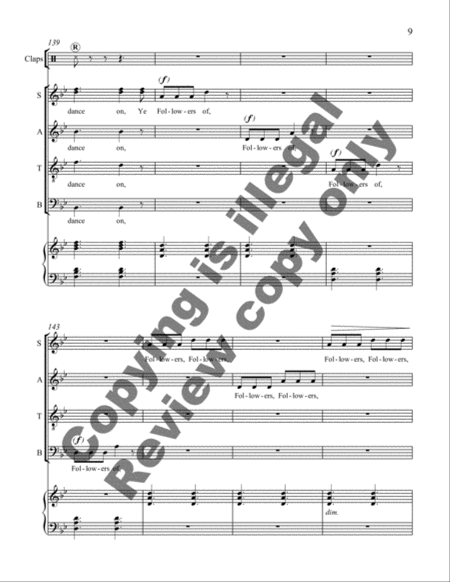 Come Life, Shaker Life! 3. Followers of the Lamb 4-Part scores gallery preview page 13