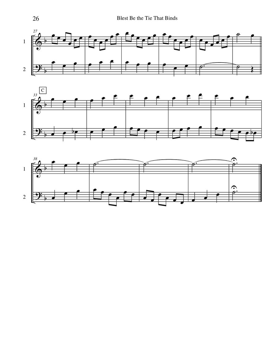Ten Selected Hymns for the Performing Duet, Vol. 2 - violin and cello String Duet scores gallery preview page 6