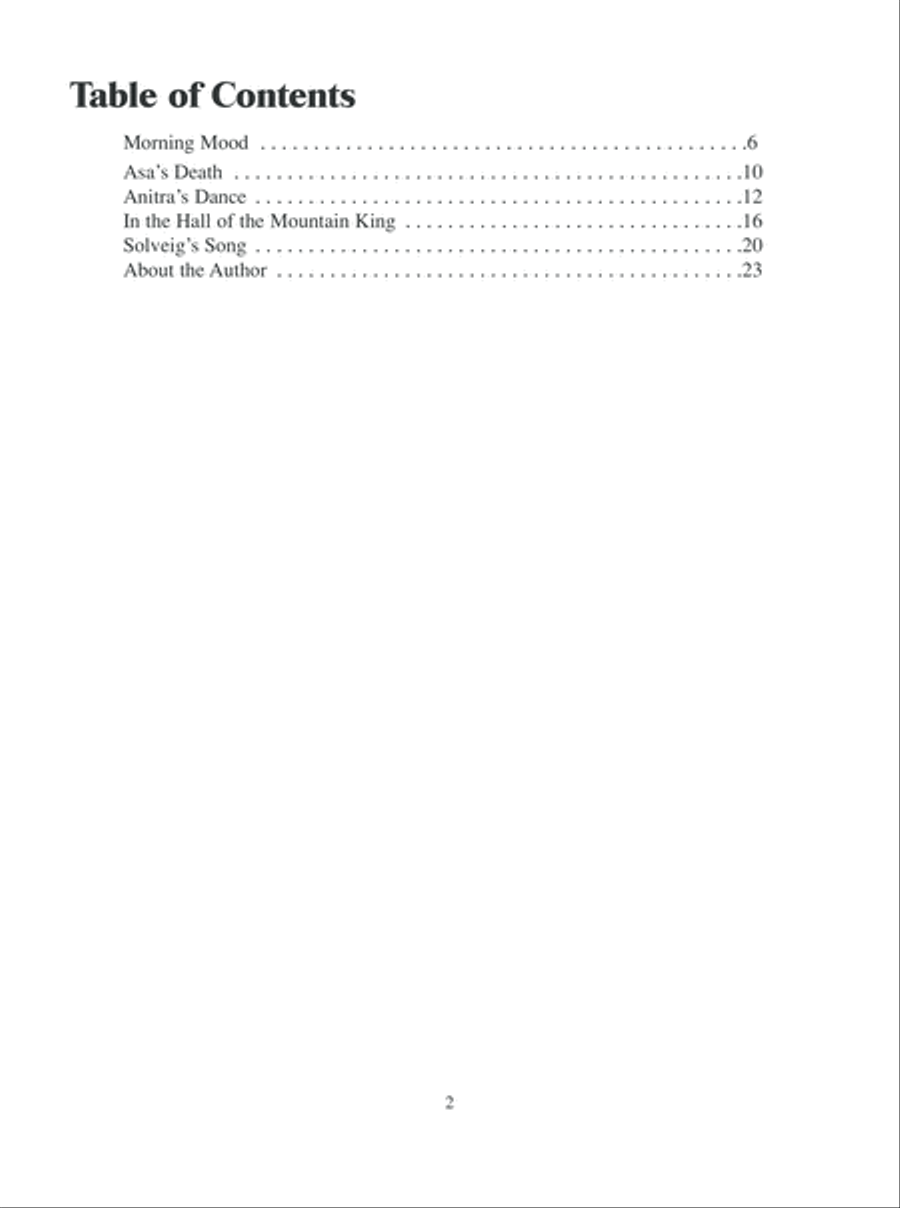 Peer Gynt Suite, Op. 46 (Plus Solveig's Song) Acoustic Guitar scores gallery preview page 3