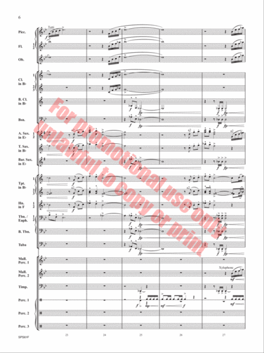 The Lake in the Sky The Lake in the Sky Concert Band scores gallery preview page 7