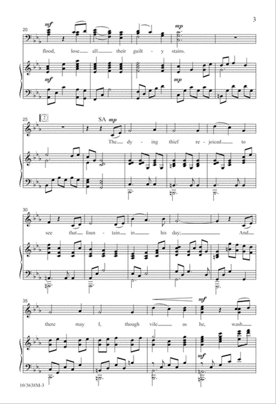 There Is a Fountain 4-Part scores gallery preview page 4
