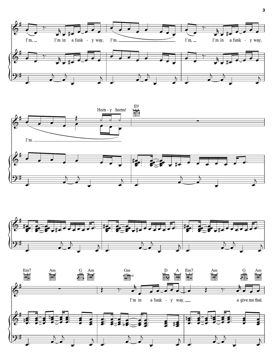 Vibeology Piano, Vocal, Guitar scores gallery preview page 3