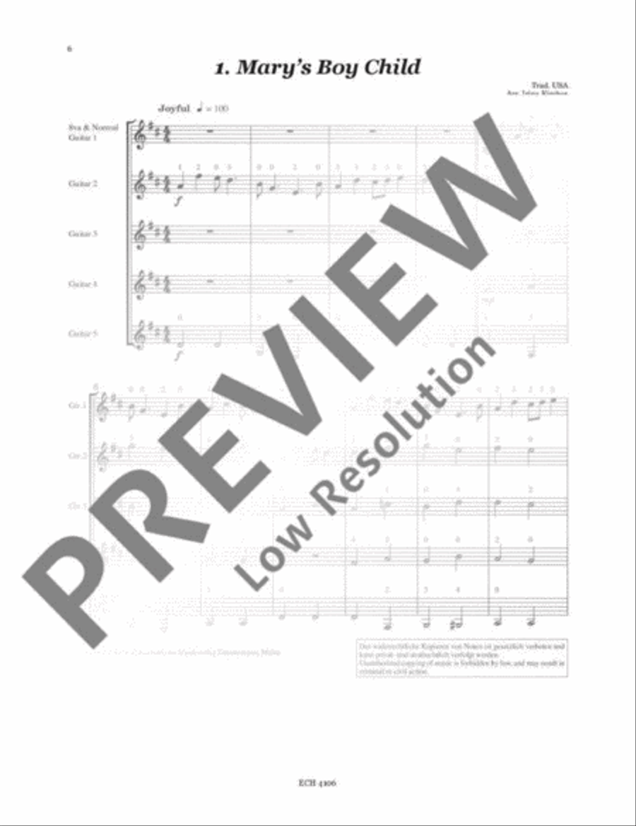 Guitar-Intro Guitar Ensemble scores gallery preview page 7