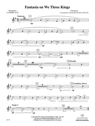 Fantasia on We Three Kings: (wp) 1st Horn in E-flat