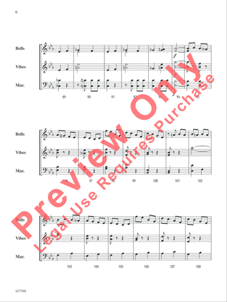 Classic Mallet Trios -- Beethoven Small Ensemble scores gallery preview page 7