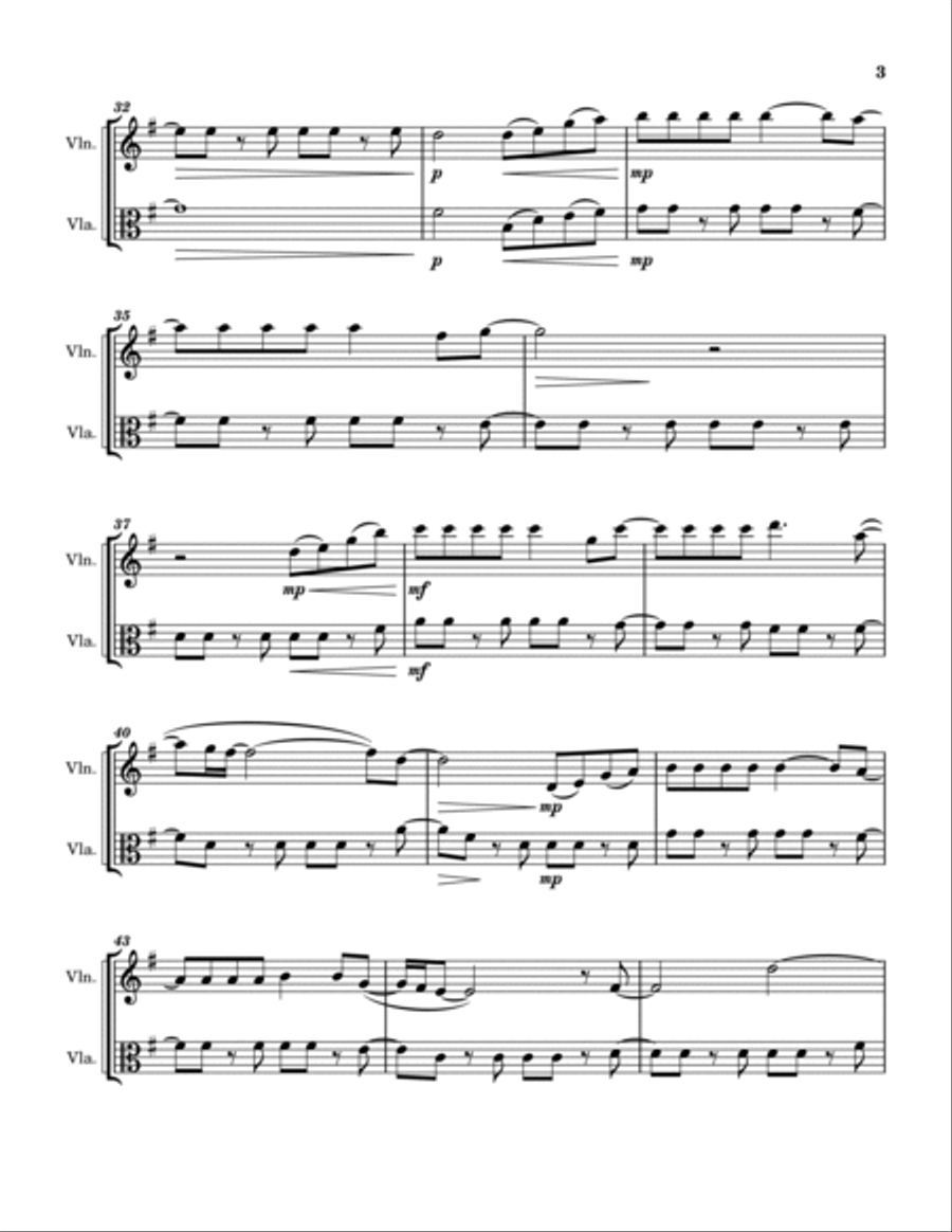 Take My Breath Away (love Theme) String Duet scores gallery preview page 3