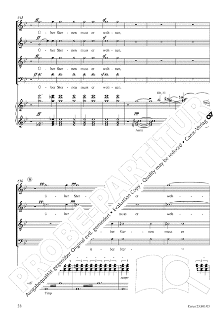 Symphony No. 9, Op. 125 - Finale (Choral Symphony) 4-Part scores gallery preview page 39