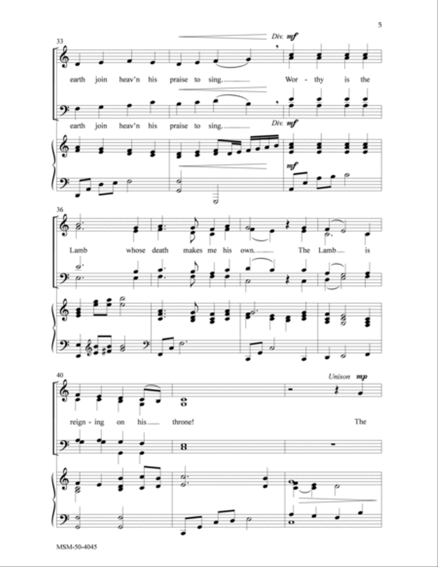 The Lamb 4-Part scores gallery preview page 4