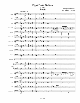 Enrique Granados - Ochos Valses poéticos (1899), Orchestra transcription (2020) Arkady Leytush