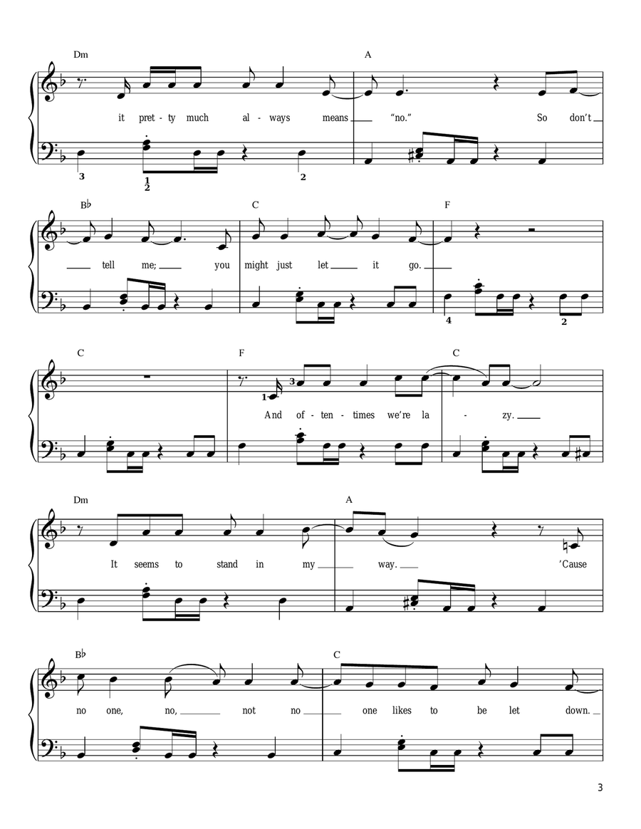 Flake Easy Piano scores gallery preview page 3