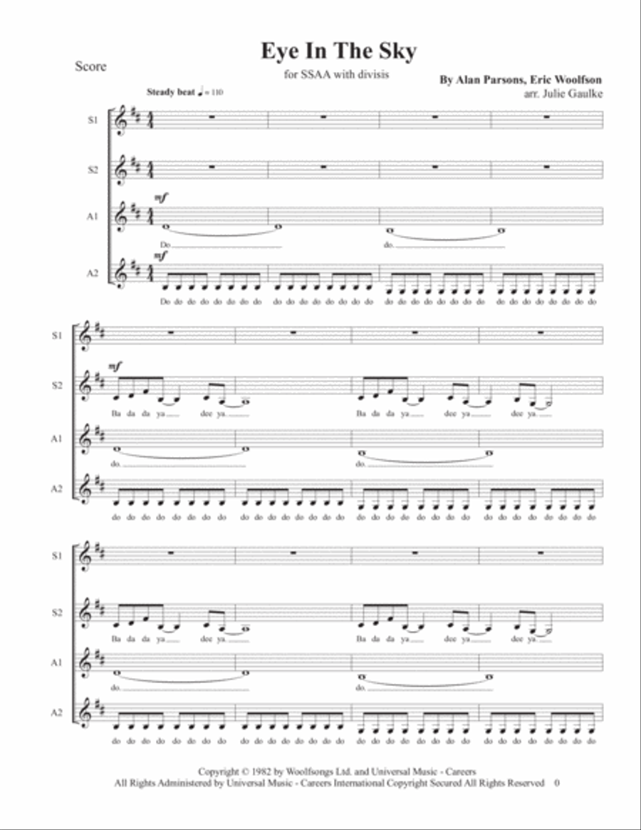 Eye In The Sky Eye In The Sky SSAA scores gallery preview page 1