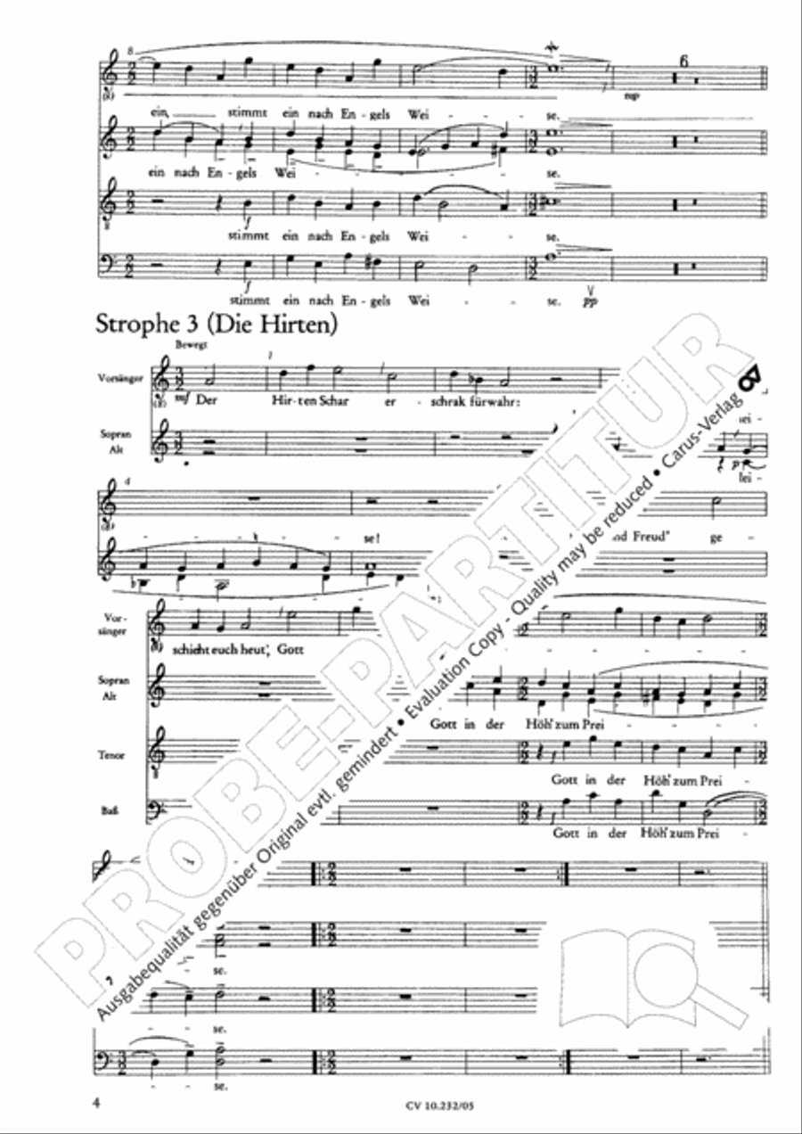 Zur heiligen Nacht 4-Part scores gallery preview page 5