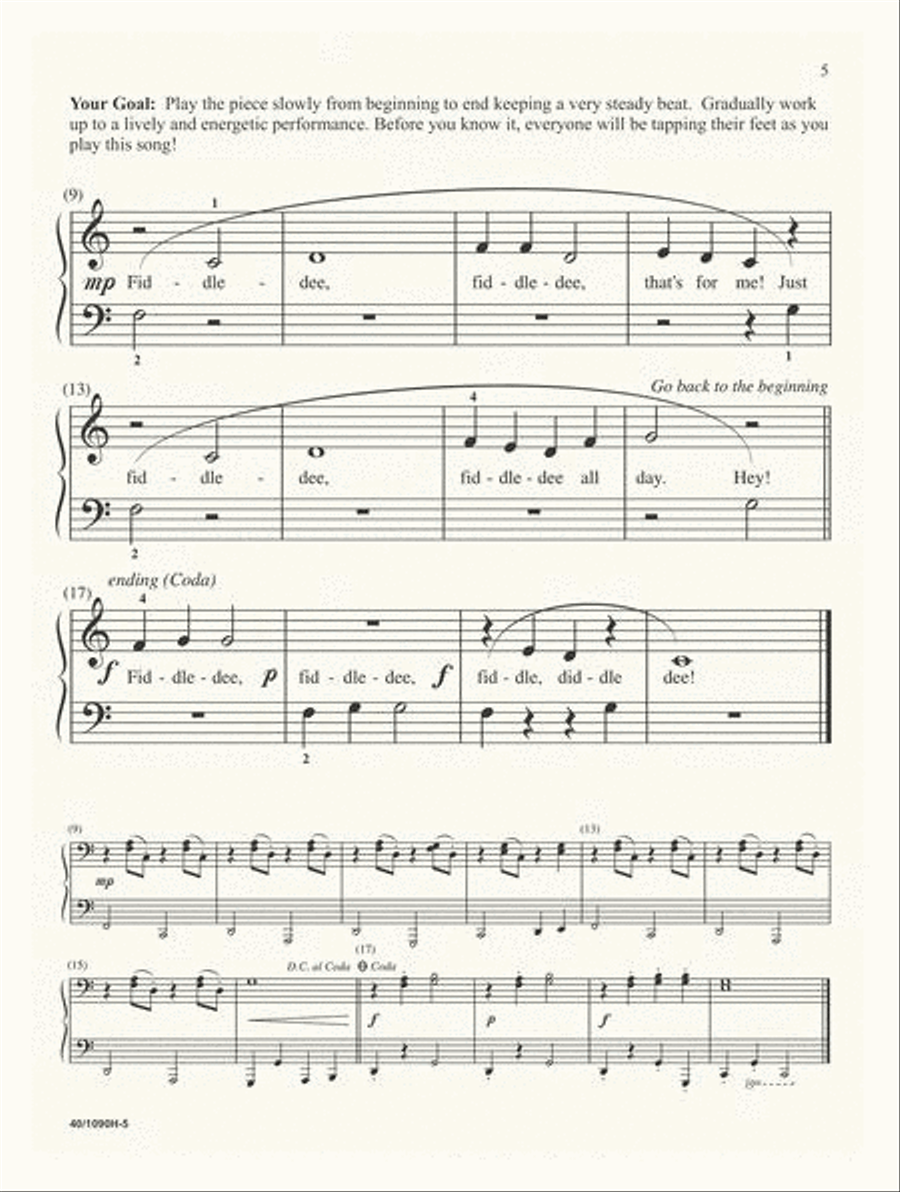 Master Class Series - Level 1A Piano Method scores gallery preview page 5