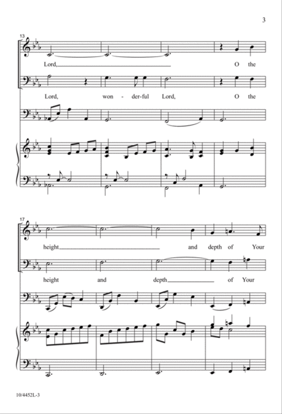 You Took Our Place 4-Part scores gallery preview page 4