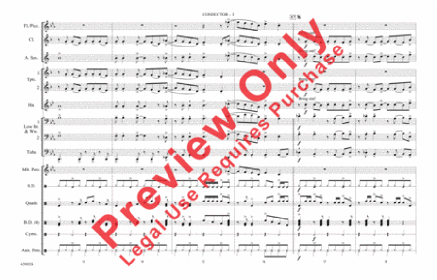 Shout It Out Loud Marching Band scores gallery preview page 4