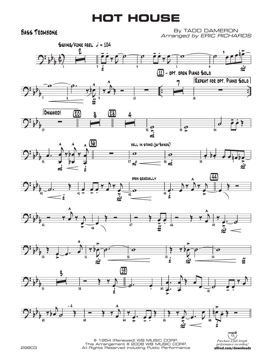 Hot House: Bass Trombone