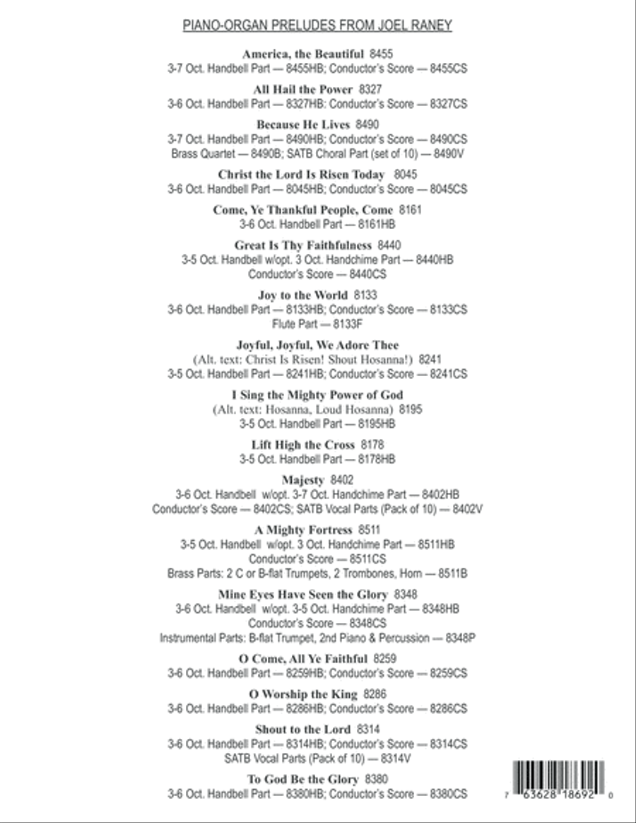 Easter Hymn of Promise Choir scores gallery preview page 12