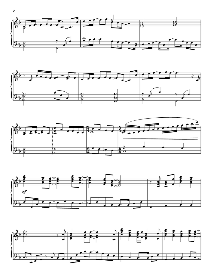 Can You Feel The Love Tonight (from The Lion King) Piano Solo scores gallery preview page 2