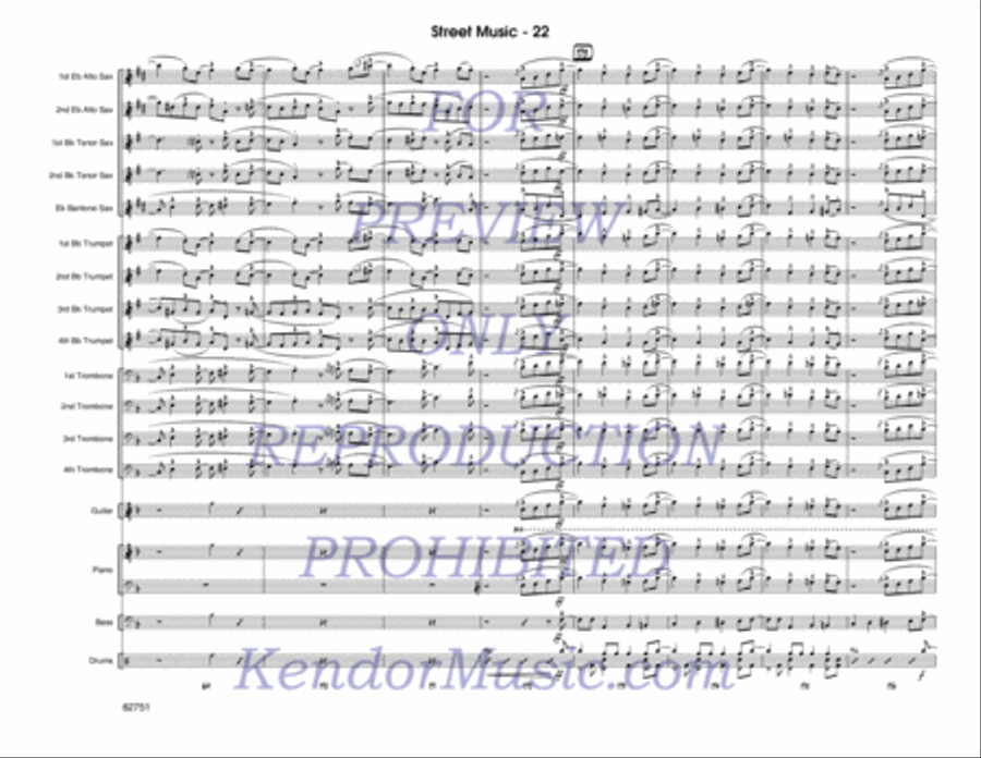 Street Music Jazz Ensemble scores gallery preview page 23