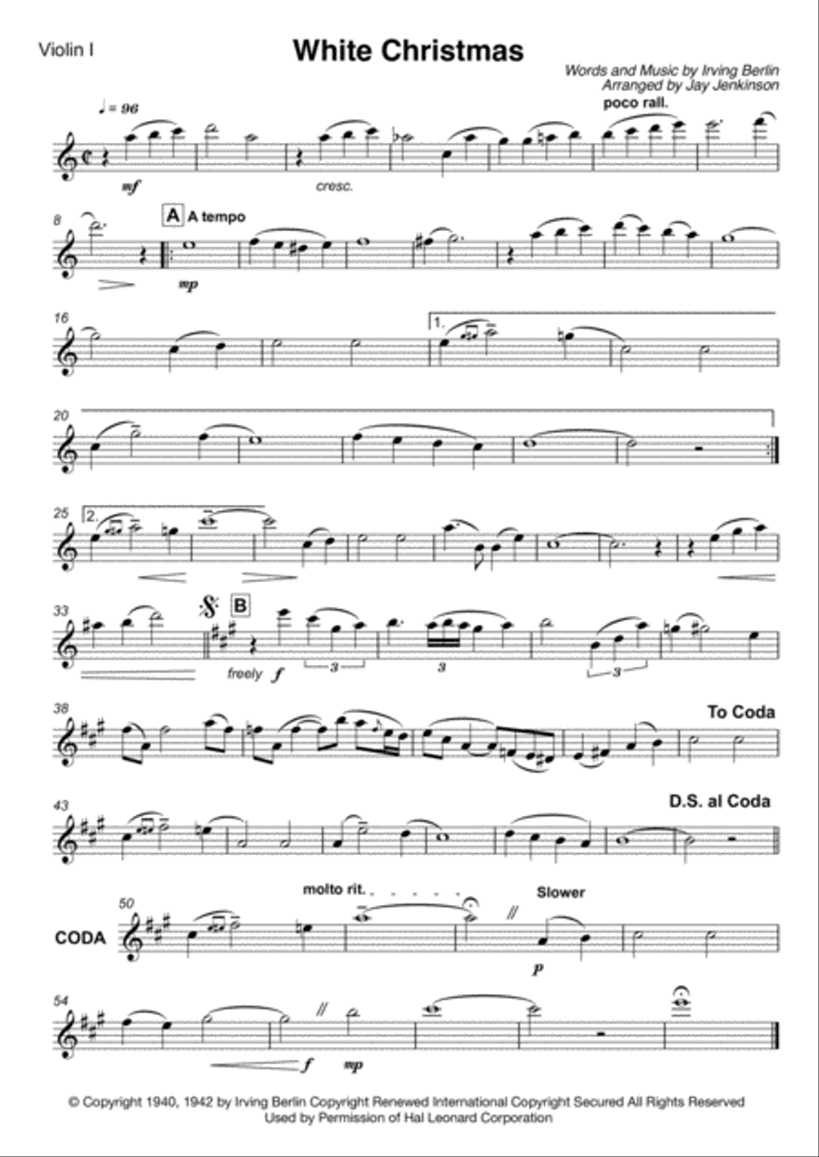 White Christmas String Quartet scores gallery preview page 2