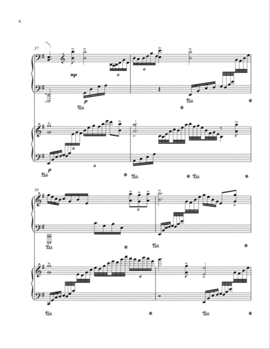 O Come Be Merry, Gentlemen 2 Pianos, 4-Hands scores gallery preview page 6