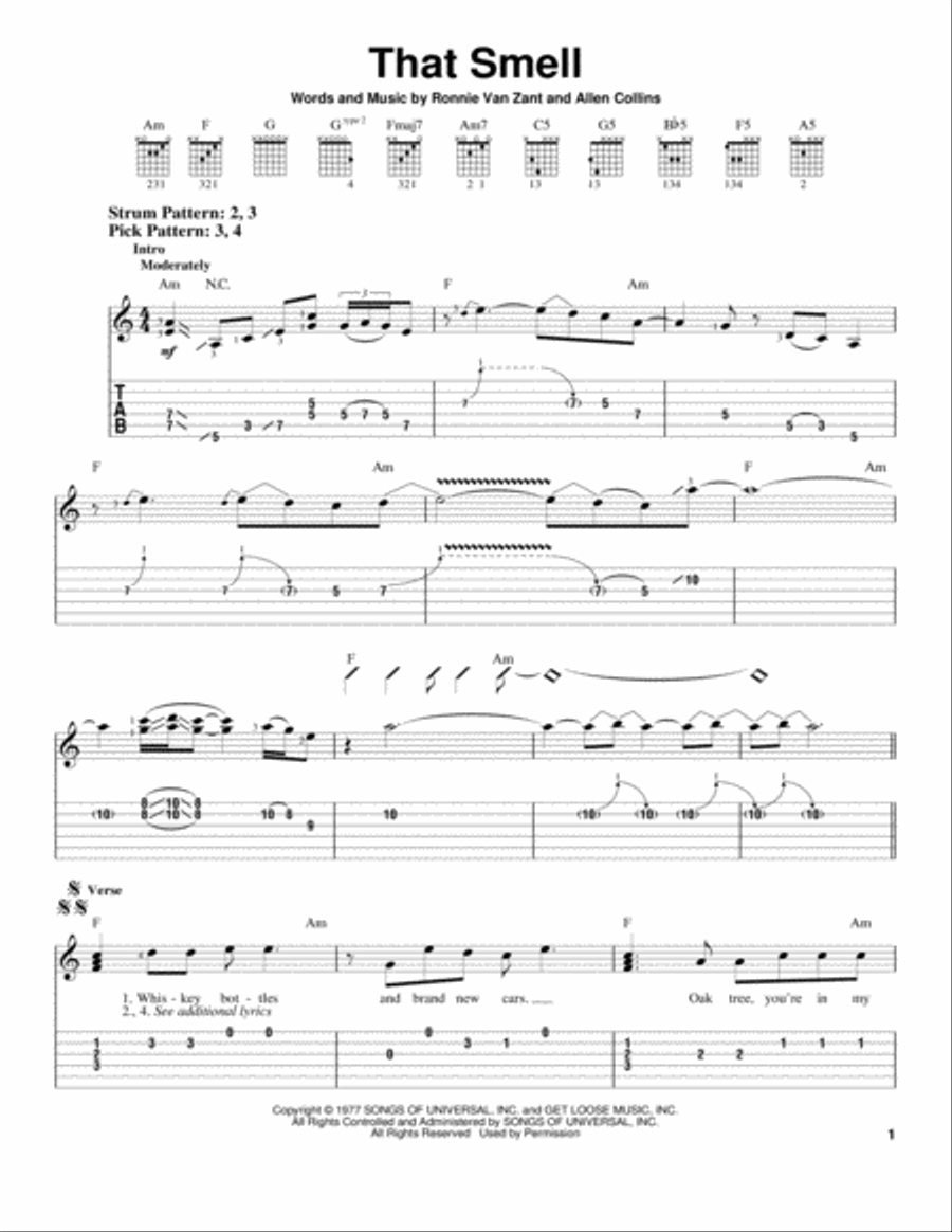 That Smell Acoustic Guitar scores gallery preview page 1