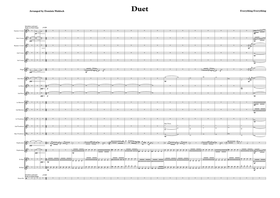 Duet Brass Band scores gallery preview page 1