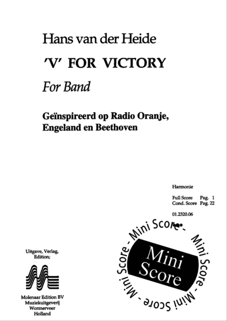 V for Victory V for Victory Fanfare Band scores gallery preview page 3
