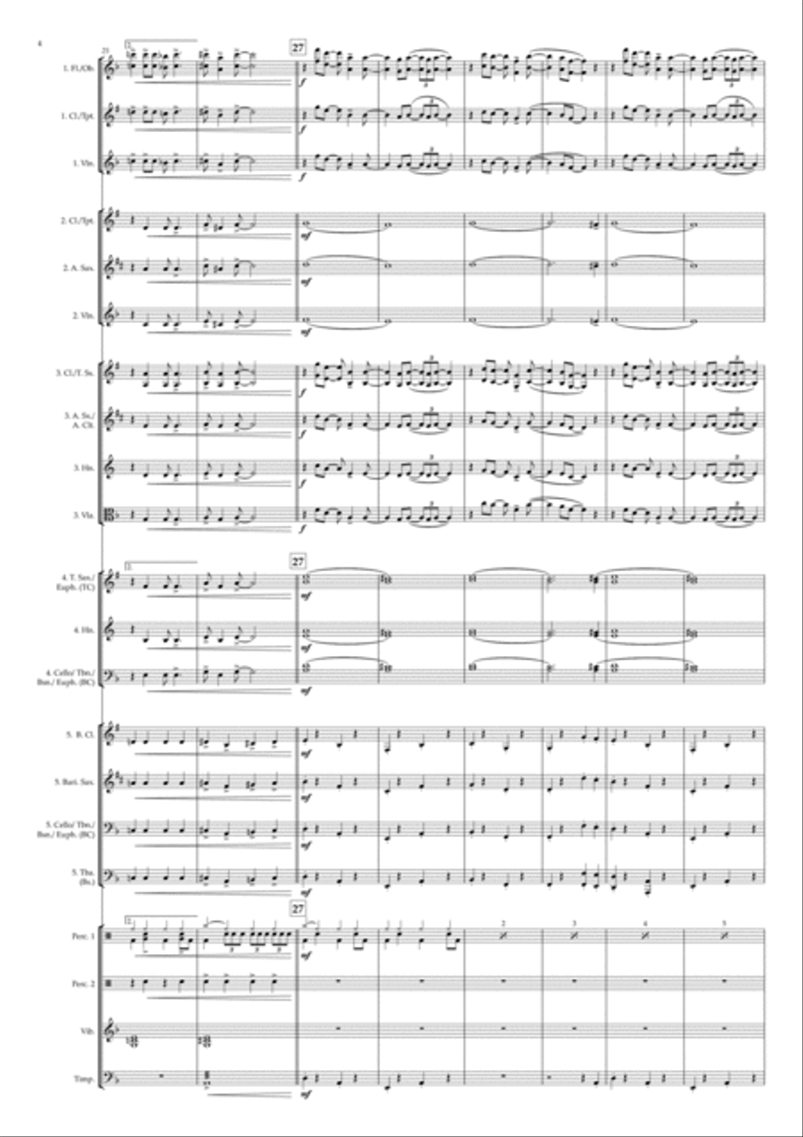 Mattie's Rag Concert Band scores gallery preview page 4