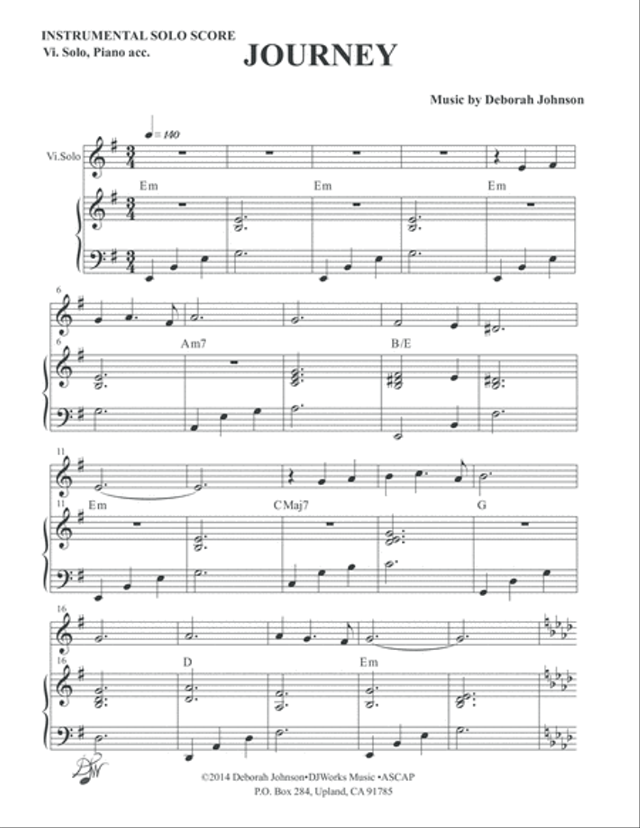 Journey Inst. Solo Score Violin scores gallery preview page 3