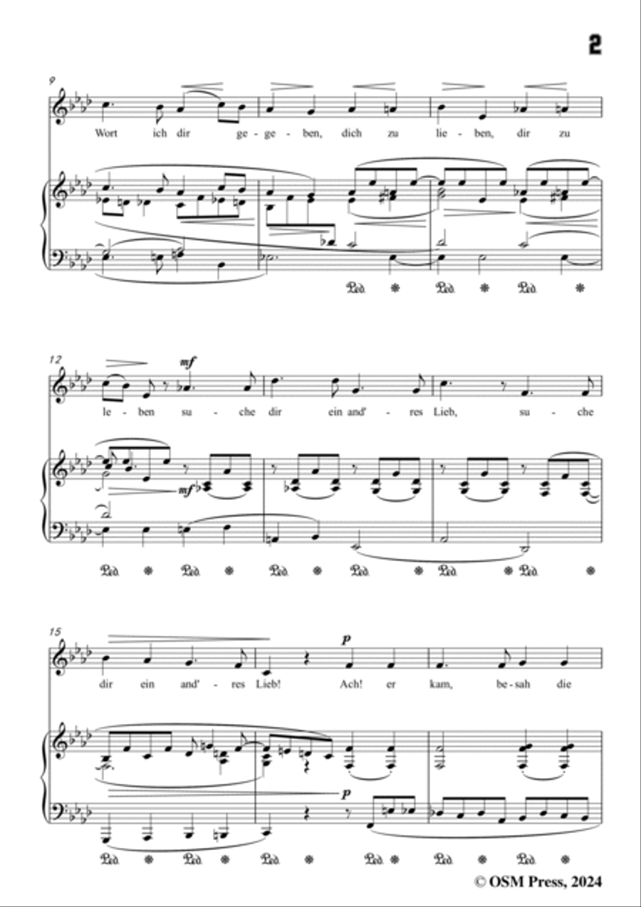 A. Jensen-Denke,denke,mein Geliebter,Op.30 No.4,in A flat Major Voice scores gallery preview page 3