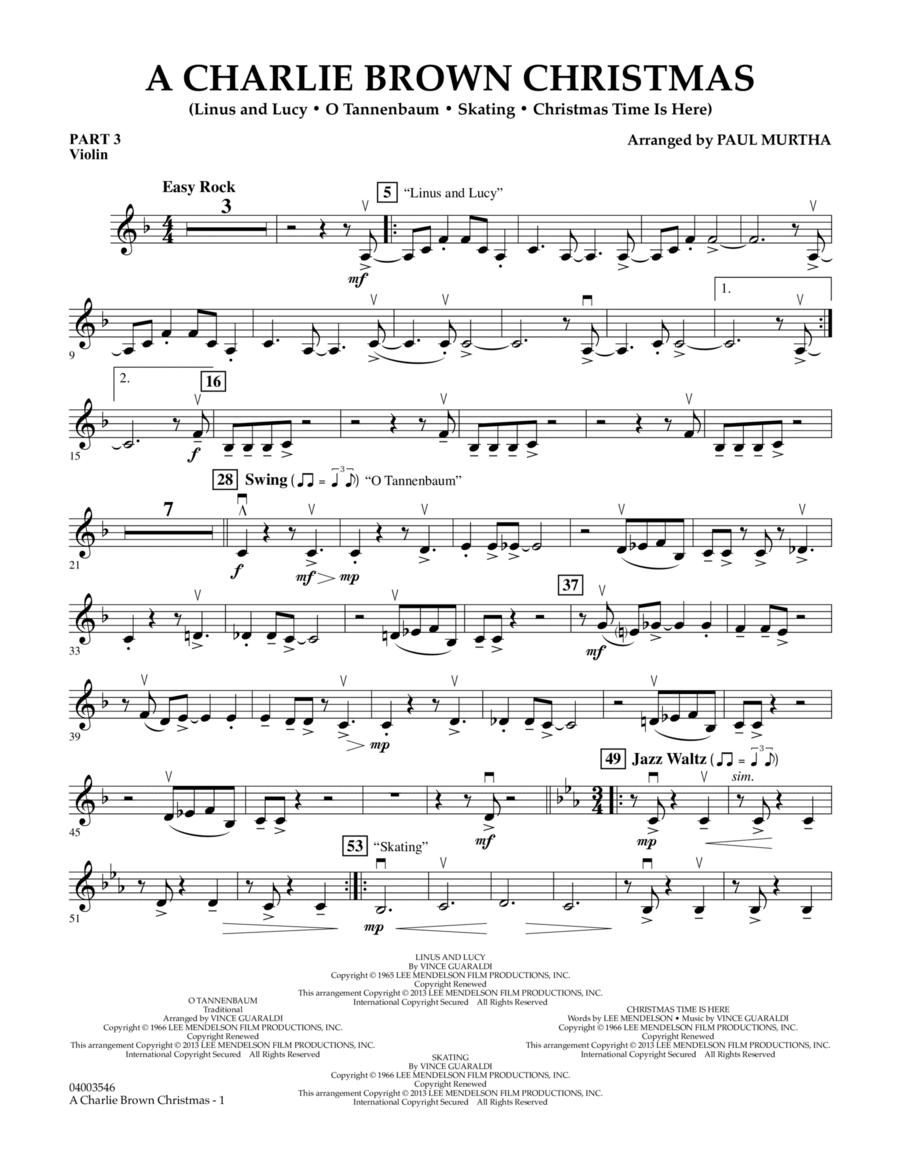 A Charlie Brown Christmas - Pt.3 - Violin