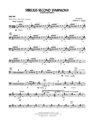 Sibelius's 2nd Symphony, 4th Movement: Drums