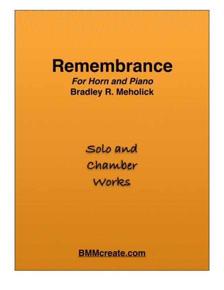 Remembrance for Horn and Piano image number null