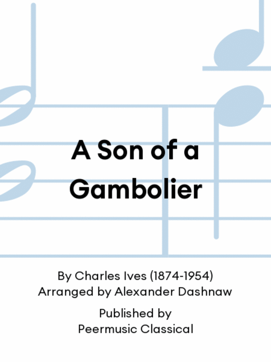 A Son of a Gambolier A Son of a Gambolier Piano Accompaniment scores gallery preview page 1