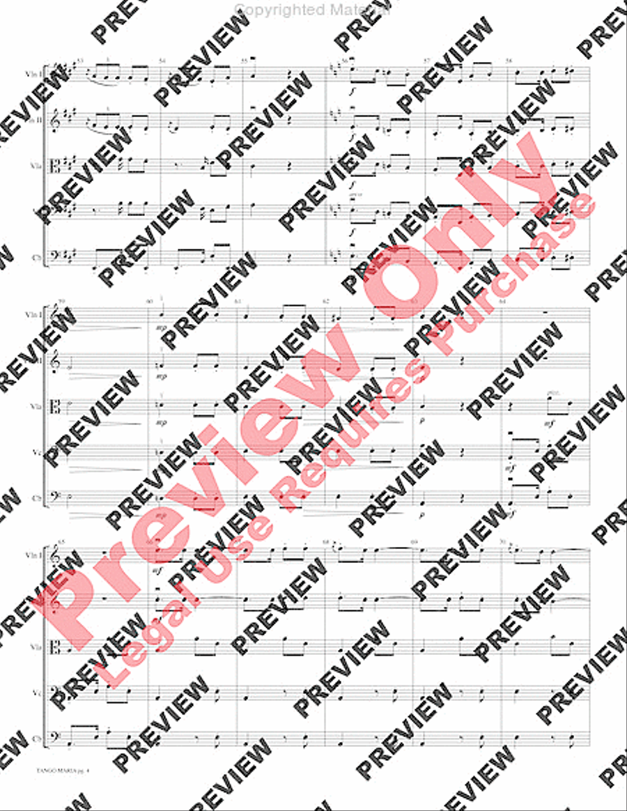 Tango Maria String Orchestra scores gallery preview page 7